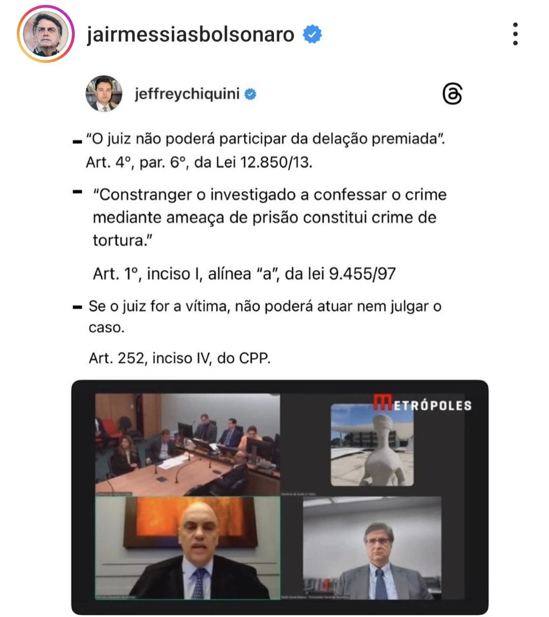 STF ignorando a lei...rasgando a constituição para promover sua vingança. #STFVergonhaMundial