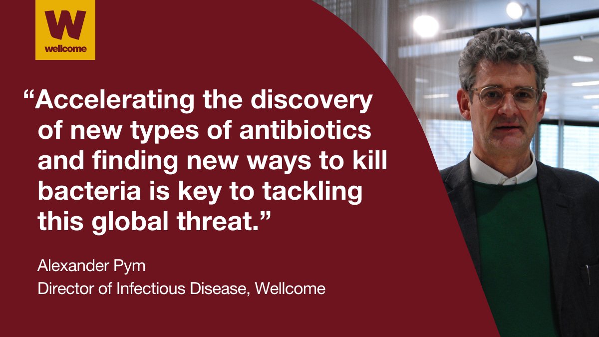 Wellcome (@wellcometrust) on Twitter photo Antimicrobial resistance is one of our greatest health challenges.
Alongside <a href="/novonordiskfond/">Novo Nordisk Foundation</a> and <a href="/gatesfoundation/">Gates Foundation</a>, we have launched a new $50 million global funding initiative to drive innovation in early antibiotic discovery ⤵️
gcgh.grandchallenges.org/challenge/inno… Antimicrobial resistance is one of our greatest health challenges.
Alongside <a href="/novonordiskfond/">Novo Nordisk Foundation</a> and <a href="/gatesfoundation/">Gates Foundation</a>, we have launched a new $50 million global funding initiative to drive innovation in early antibiotic discovery ⤵️
gcgh.grandchallenges.org/challenge/inno…