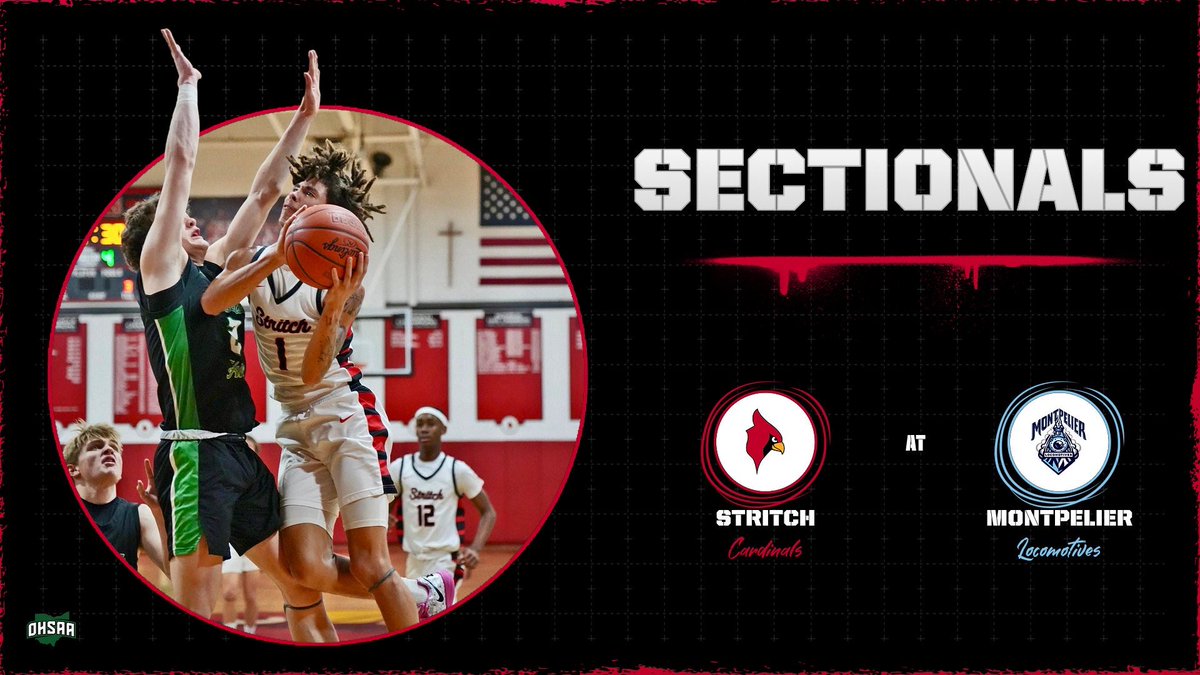 It’s GAMEDAY!! Boys Basketball begin their <a href="/OHSAASports/">OHSAA Sports</a> playoff run tonight. Good luck and Go Cardinals!! 

📍 Montpelier HS
⏰ 7pm
🆚 Montpelier 
🎟️ ohsaa.org/tickets
🏀 #SoarAbove