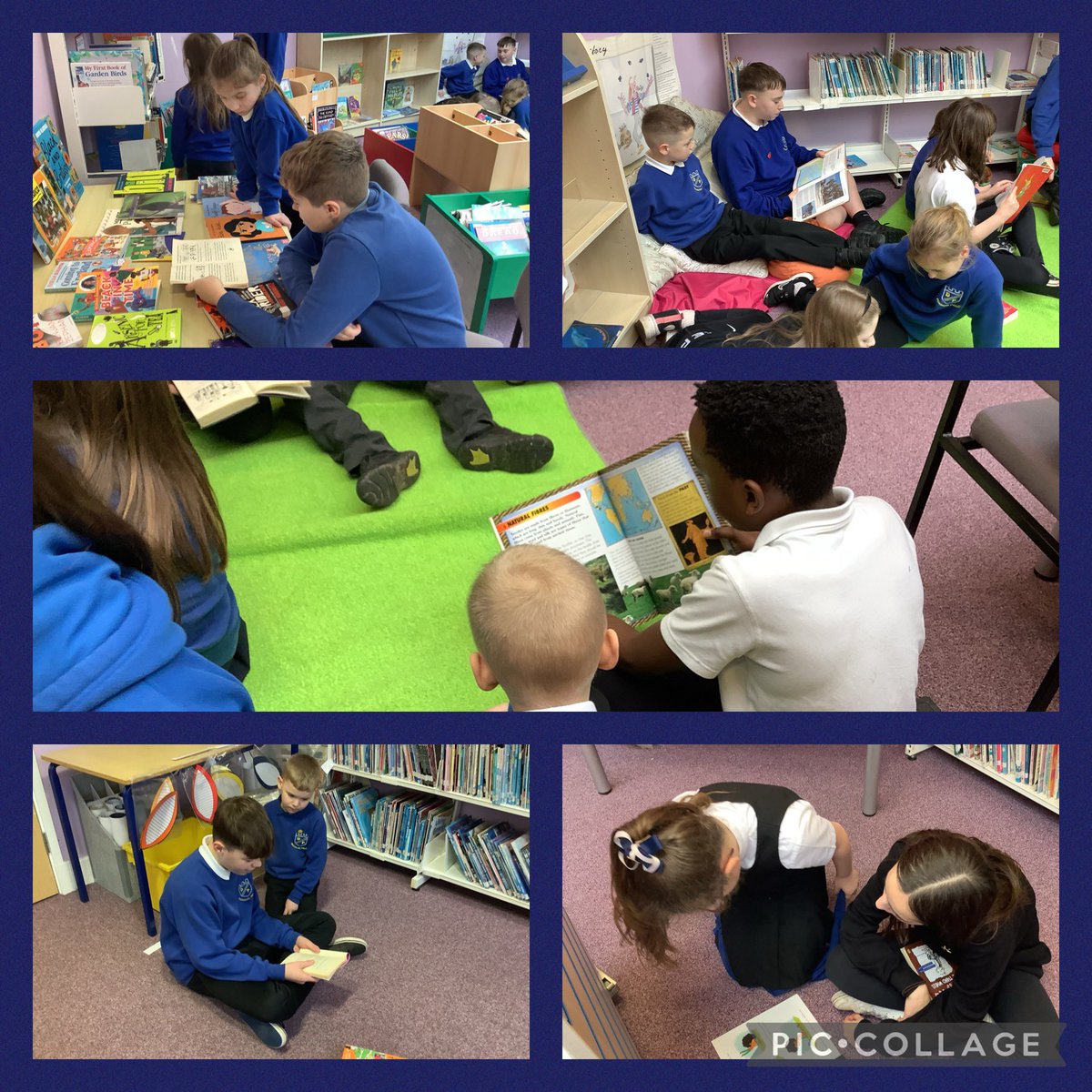 DeanburnPS_P7A's tweet photo. We did some #PairedReading with pupils from @Cuthbertson_DPS this afternoon in the library! It was such a lovely time. #Reading #Literacy #Library #Focused #Listening #Sharing #Friendships #P7Team π #DPSLovesToRead π https://t.co/IuXCGtrY6V