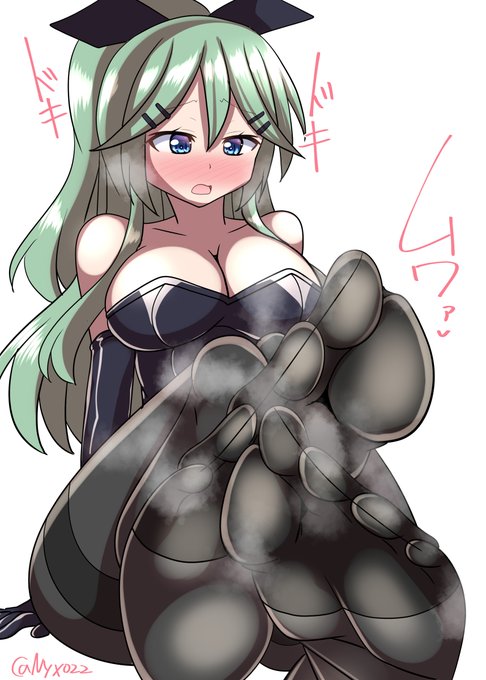 「そんなに…嗅がないで…///」  ムレムレ黒タイツ足裏を嗅がせてくれる山風チャン(ˇωˇ) 進水日おめでとう!(連続1813日目  #艦これ版真剣お絵描き60分一本勝負_20250221 #艦これ版深夜の真剣お絵描き60分一本勝負 #10000日チャレンジ #めび環んどろ #山風進水日 