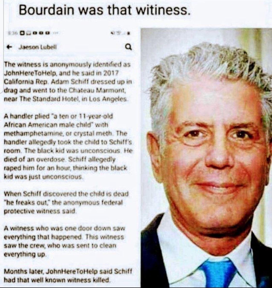 Ryanmatta's tweet image. Have you heard this story about Adam Schiff, meth, and a 11yr old African boy who passed away from an OD while Adam Schiff was taking his innocence?