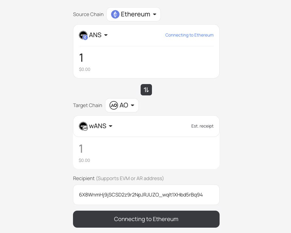 Arweave Name Service (ANS) tweet media