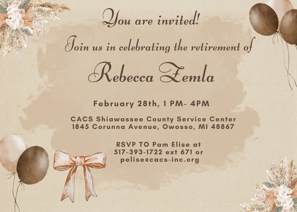 Join Us in Celebrating Rebecca Zemla's Retirement! 🎉
After years of dedication and hard work, we celebrate Rebecca as she embarks on this exciting new chapter!