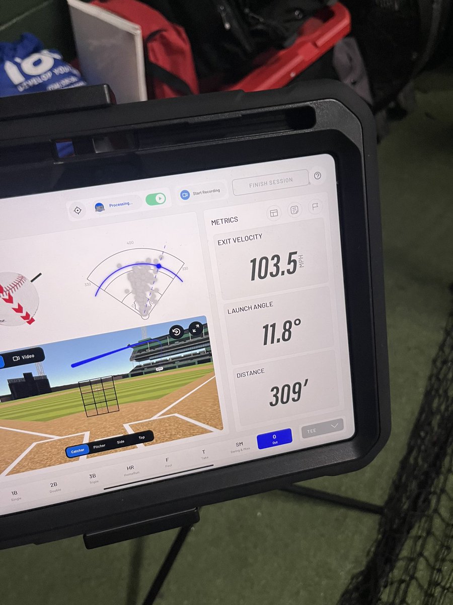 Velo Day‼️
Max exit velo from soft toss
<a href="/Bees17u/">Detroit Bees MRT 17U</a> <a href="/JustinSumner_3/">Justin Sumner</a> <a href="/dveres/">Dave Veres</a> <a href="/smendez_3/">Santiago Mendez</a> 
<a href="/RMcCosky/">Ryan McCosky</a> <a href="/CoachNelly11/">Brian Nelson</a> <a href="/CoachTKort/">Tom Kort</a> <a href="/J_Keur/">Jordan Keur</a> <a href="/coachkelleywsu/">Ryan Kelley</a> <a href="/brad_baldwin3/">Brad Baldwin</a> <a href="/piotrowicz_adam/">Adam Piotrowicz</a> <a href="/coachott7/">Mike Ott</a> <a href="/CoachRB6/">Robbie Britt</a>