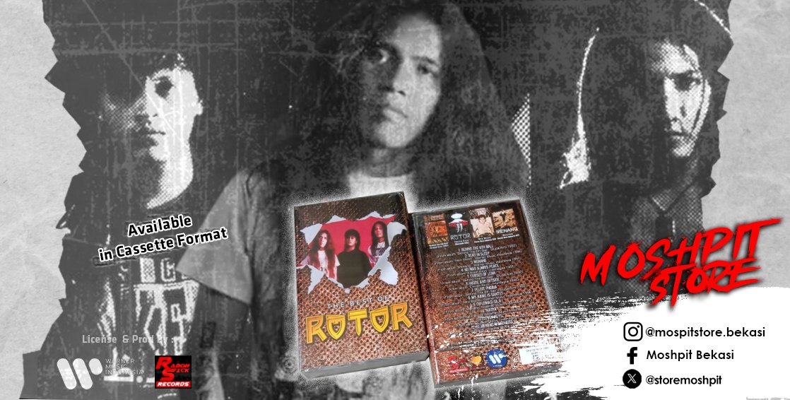 Cassette
Band : Rotor
Album : The Best Of
P+C : 2020 Rabonsick/ Underlicense Rotor corps &amp; Warner music indonesia.
New seal
For order please WhatsApp or visit our store.