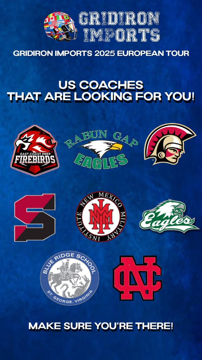 Gridiron Imports Foundation (@gridironimports) on Twitter photo Not too late to signup for our camp on Malmo!
eventbrite.com/o/gridiron-imp…
<a href="/limhamngriffins/">Limhamn Griffins</a> <a href="/CPHTomahawks/">Copenhagen Tomahawks</a>
<a href="/GIfootballChris/">Chris Adamson</a> <a href="/BrianSpapens/">Coach Brian Spapens</a> <a href="/OKimrin/">O. Kimrin</a> <a href="/RabunGapEagles/">Rabun Gap Athletics</a> <a href="/brsbaronsfb/">Blue Ridge School Football</a> <a href="/nmmibroncos/">NMMI Football</a> <a href="/Coach_Phelps11/">Salisbury School Football</a> <a href="/NorthCrossFB/">North Cross Football</a> <a href="/beam_coach/">Coach John Beam</a> <a href="/CoachSandoe/">Joe Sandoe</a> <a href="/LaneyCollegeFB/">Laney College Football</a> Not too late to signup for our camp on Malmo!
eventbrite.com/o/gridiron-imp…
<a href="/limhamngriffins/">Limhamn Griffins</a> <a href="/CPHTomahawks/">Copenhagen Tomahawks</a>
<a href="/GIfootballChris/">Chris Adamson</a> <a href="/BrianSpapens/">Coach Brian Spapens</a> <a href="/OKimrin/">O. Kimrin</a> <a href="/RabunGapEagles/">Rabun Gap Athletics</a> <a href="/brsbaronsfb/">Blue Ridge School Football</a> <a href="/nmmibroncos/">NMMI Football</a> <a href="/Coach_Phelps11/">Salisbury School Football</a> <a href="/NorthCrossFB/">North Cross Football</a> <a href="/beam_coach/">Coach John Beam</a> <a href="/CoachSandoe/">Joe Sandoe</a> <a href="/LaneyCollegeFB/">Laney College Football</a>