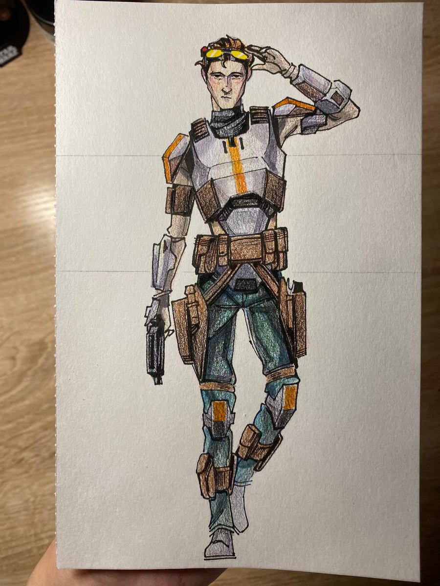 #tbbtwt you must see it! This gorgeous portrait of a Tech was drawn for me by the talented <a href="/sokadrawws/">soka🍊</a>. If anyone liked it, contact the author on tumblr, give her compliments, or order a commission. IT'S BEAUTIFUL I'VE LOOKED AT THIS FOR FIVE HOURS. #TheBadBatch #TBBTech