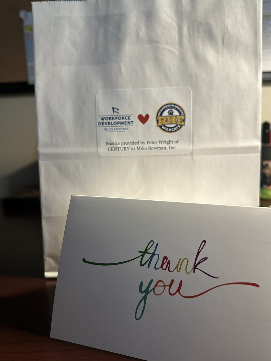 Richardson Heights Elementary (@rheightselem) on Twitter photo Thank you to the <a href="/RichardsonCoC/">Richardson Chamber</a> Workforce Development Committee for recognizing the hard work our teachers do every day! Thank you for each hand written note and snacks for the staff. We appreciate you! #RISDBeTheOne Thank you to the <a href="/RichardsonCoC/">Richardson Chamber</a> Workforce Development Committee for recognizing the hard work our teachers do every day! Thank you for each hand written note and snacks for the staff. We appreciate you! #RISDBeTheOne