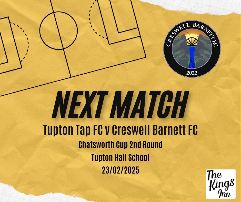 𝗨𝗣 𝗙𝗢𝗥 𝗧𝗛𝗘 𝗖𝗨𝗣 🔜⚽

Chatsworth cup 2nd round action for the Barnett this weekend as we travel to Tupton Hall School to face Tupton Tap FC.