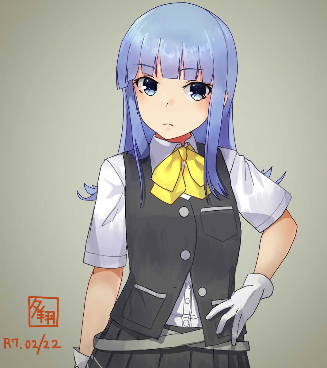 初風(艦これ) 「初風 」|夕翔 (ゆうしょう)のイラスト