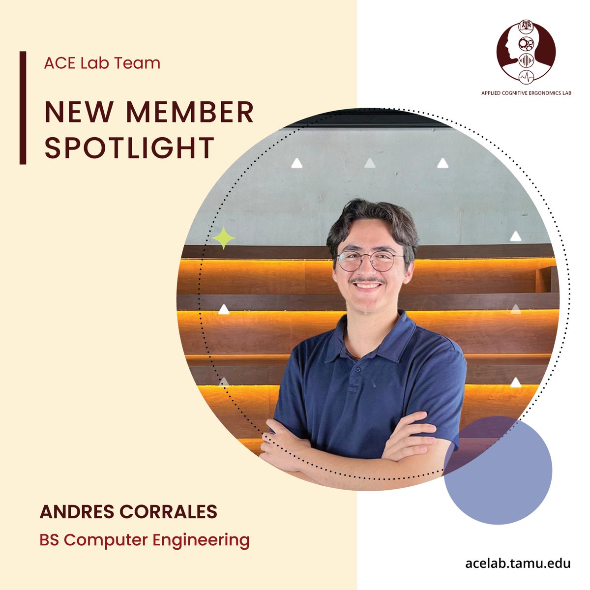 Meet Andres Corrales, a senior Computer Engineering student at Texas A&amp;M🎓, researching the mHelp App at ACE Lab. He's passionate about student mental health and excited to contribute!📚
#ComputerEngineering #MentalHealthMatters #Research #TexasAandM #Innovation #Passion