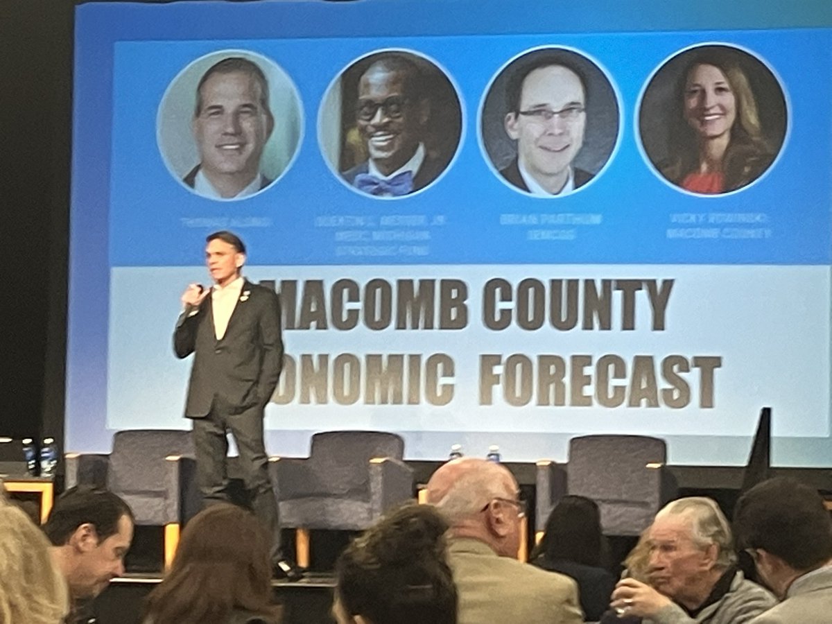 At Macomb County Economic Forecast with County Executive Mark Hackel.