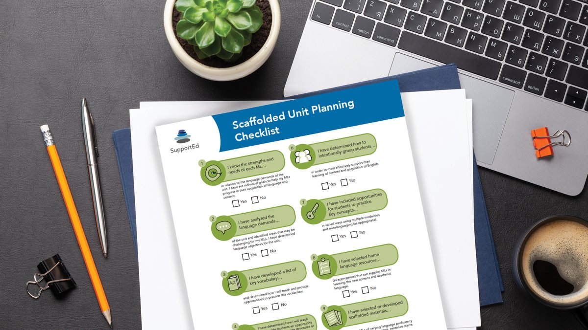 SupportEduc's tweet image. 🎉 Free Tool Friday: Scaffolded Unit Planning Checklist 🎉

Use the Scaffolded Unit Planning Checklist to guide you through ten key areas for effective instruction. Plan scaffolded units to support MLs at different proficiency levels. 

Download checklist: hubs.ly/Q037L3Jf0
