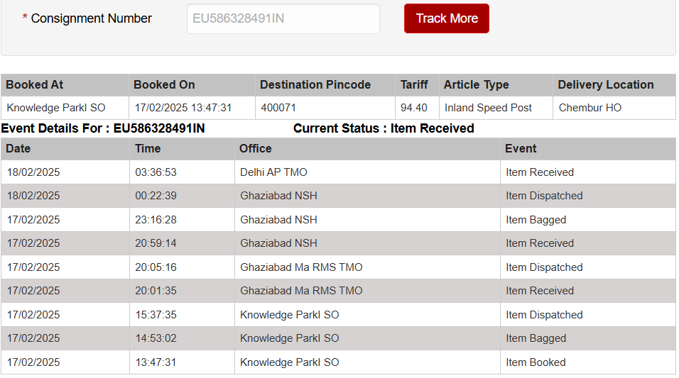 pinkrootsfarm's tweet photo. Lo &amp; behold...

@IndiaPostOffice at it once again.

We have to chase them here on this platform for almost all our  parcels.

In this case we booked it on 17th Feb.

Today is 21st but last update is that of 18th only.

@ndtv - can you highlight this recurring menace? https://t.co/3j6b0oEHIC