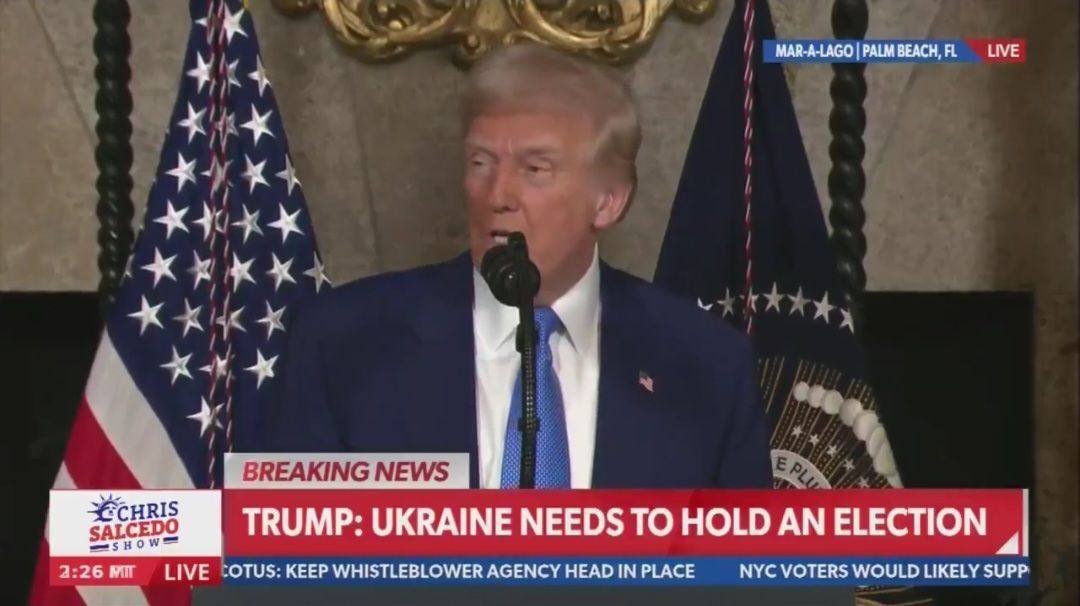 SebolinaNFT's tweet photo. Trump advised Ukraine to hold new elections while the war with Russia is ongoing.

"That's not a Russia thing.That's something coming from me"🌐🇺🇲

Could this change the course of the conflict or just create more instability? 🤷‍♂️ https://t.co/v5625FPC2c