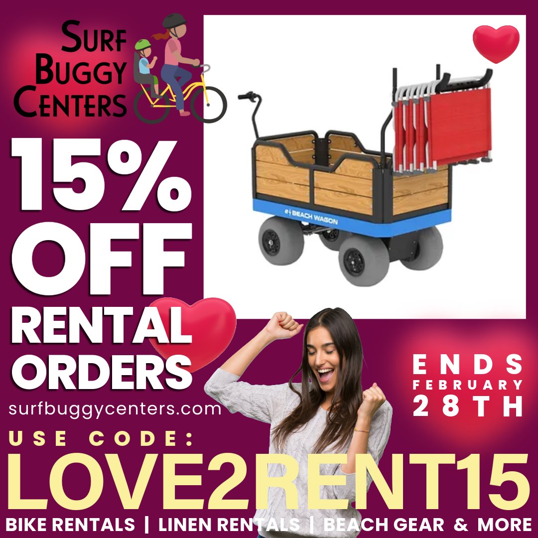 SurfBuggy's tweet photo. 8 Days Left to Save!
Get Ready for Spring/Summer 2025 at the New Jersey Shore...
Book Your Rentals by 2/28/25 and Save 15%

https://t.co/HeeKQrdX8k https://t.co/L05ULp4gPX
