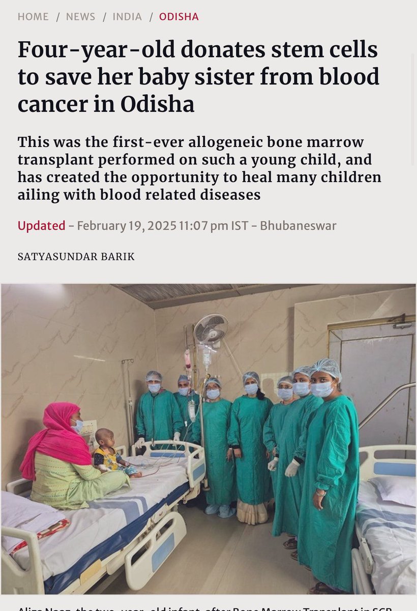 manas_muduli's tweet photo. In Jharkhand, they said it will cost Rs 15 lakh, but the bone marrow transplant was done free of cost at SCB Medical College &amp; Hospital, Cuttack.

Inaugurated in 2014, the BMT unit in SCBMCH was the first such facility in a government hospital in the entire country.

#OdishaCares https://t.co/3lMQiS09Je