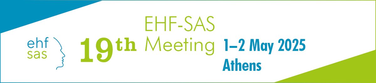 EHF_Official's tweet image. EUROPEAN HEADACHE FEDERATION - SCHOOL OF ADVANCED STUDIES (SAS)
ATHENS/GREECE, May 1/2 2025
Registration is open until March 23.
For additional information visit the event homepage: ehf-headache.org/school-of-adva…