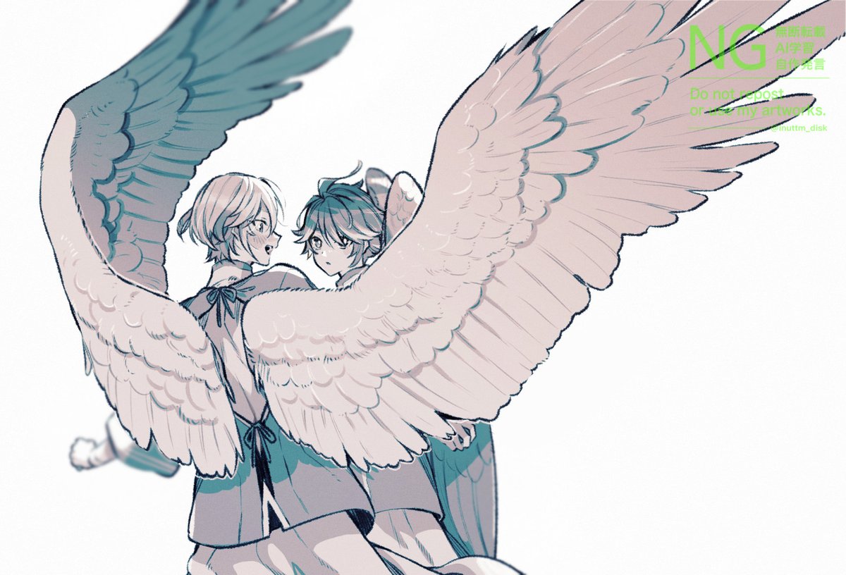 羽根を描くのが楽しかった時のカヴェアル再掲👼 