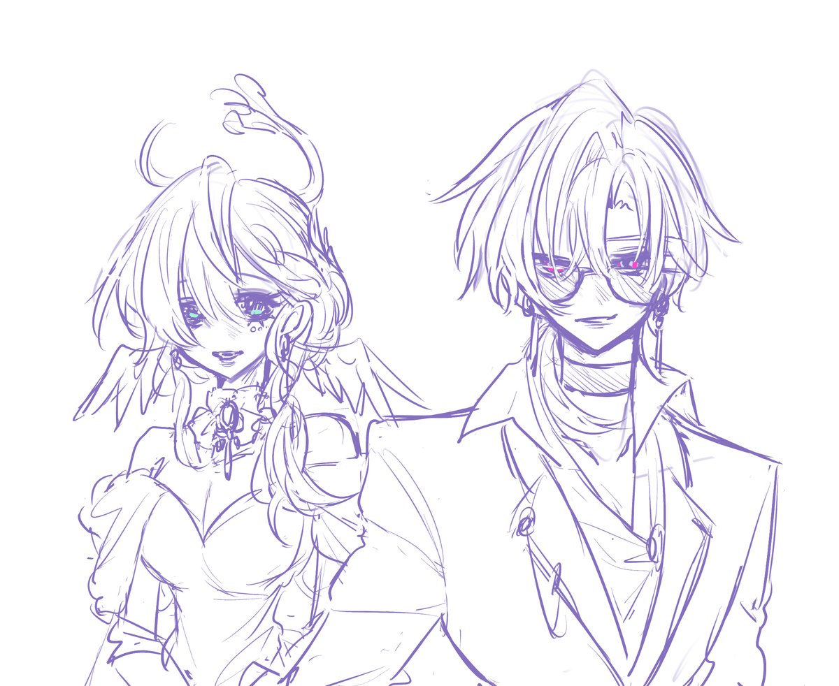 F_Dom_24's tweet photo. アベロビらくがき
#avenrobin https://t.co/JwqMvlovGG