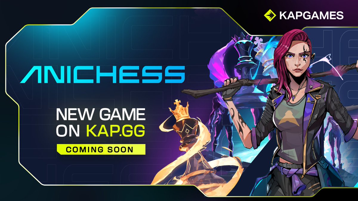 ♟️ Master magical moves in <a href="/AnichessGame/">Anichess</a> - now LSITED on kap.gg 🔥

Transform your chess experience with strategic spells and unpredictable twists. Supported by <a href="/animocabrands/">Animoca Brands</a> &amp; <a href="/chesscom/">Chess.com</a>.

Add to your watchlist/s now! 👇 
kap.gg/game/anichess