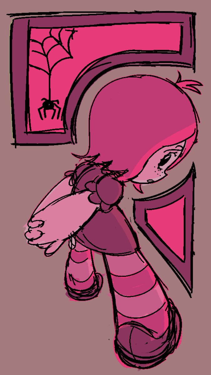 LochyAnimates's tweet image. #RubyGloom Spiders in the Attic