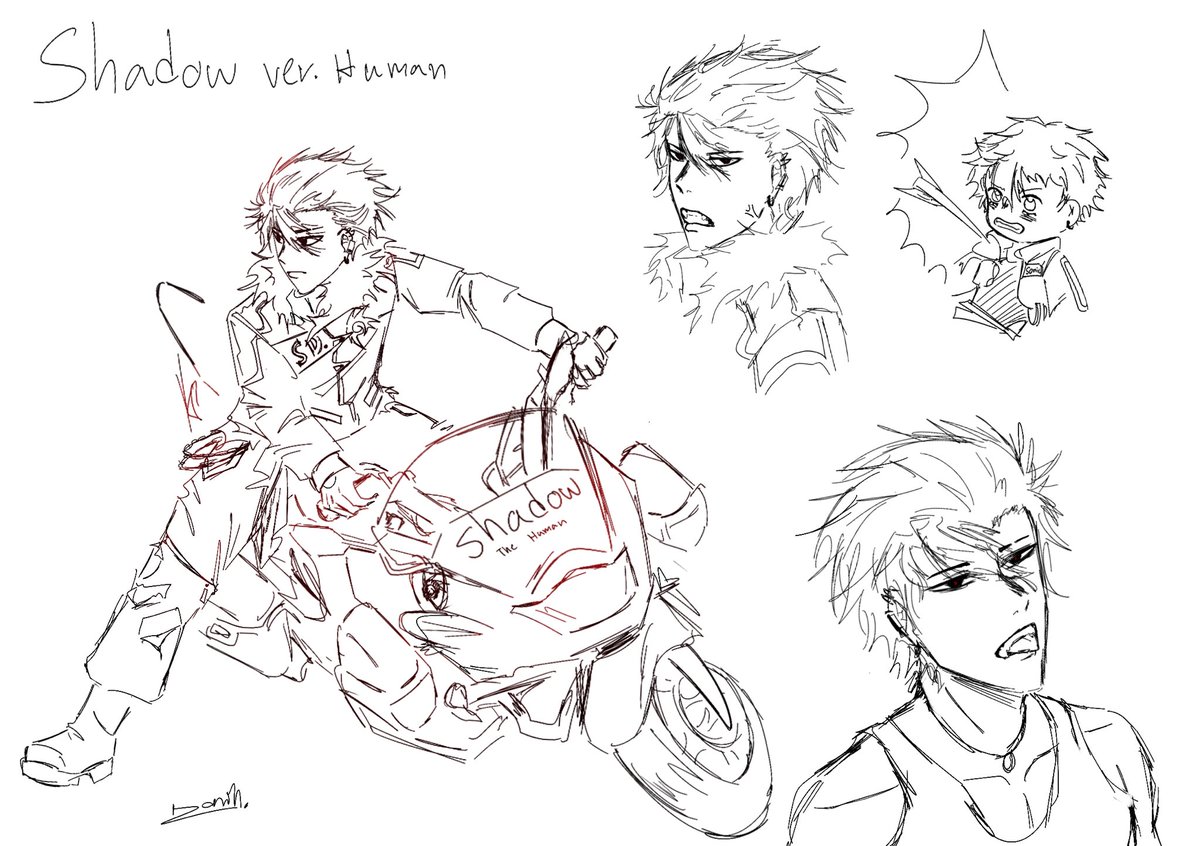 chi14s's tweet image. Shadow the human 
#ShadowTheHedgehog