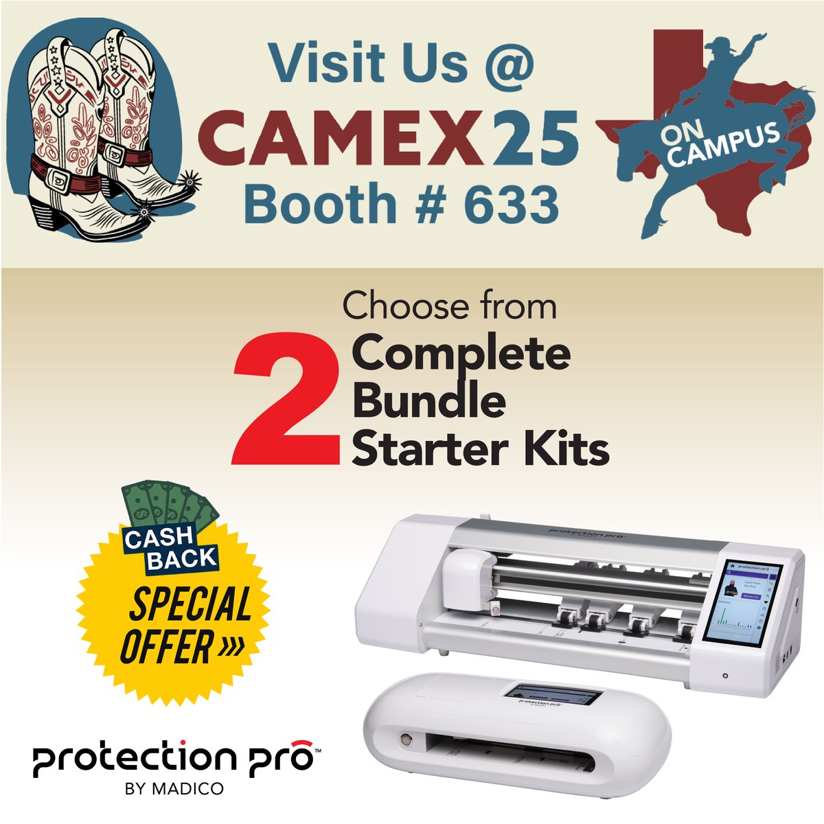 ProtectionPro5's tweet image. 📢 We’re live at #CAMEX25 in Fort Worth, TX! 📢
Stop by Booth #633 and get a FREE screen protector for your phone or tablet! 📱✨
📚 Running a bookstore? With 50,000+ device patterns in our app, we’ve got every screen covered!
#CAMEX25 #ProtectionPro #Bookstore #ScreenProtection