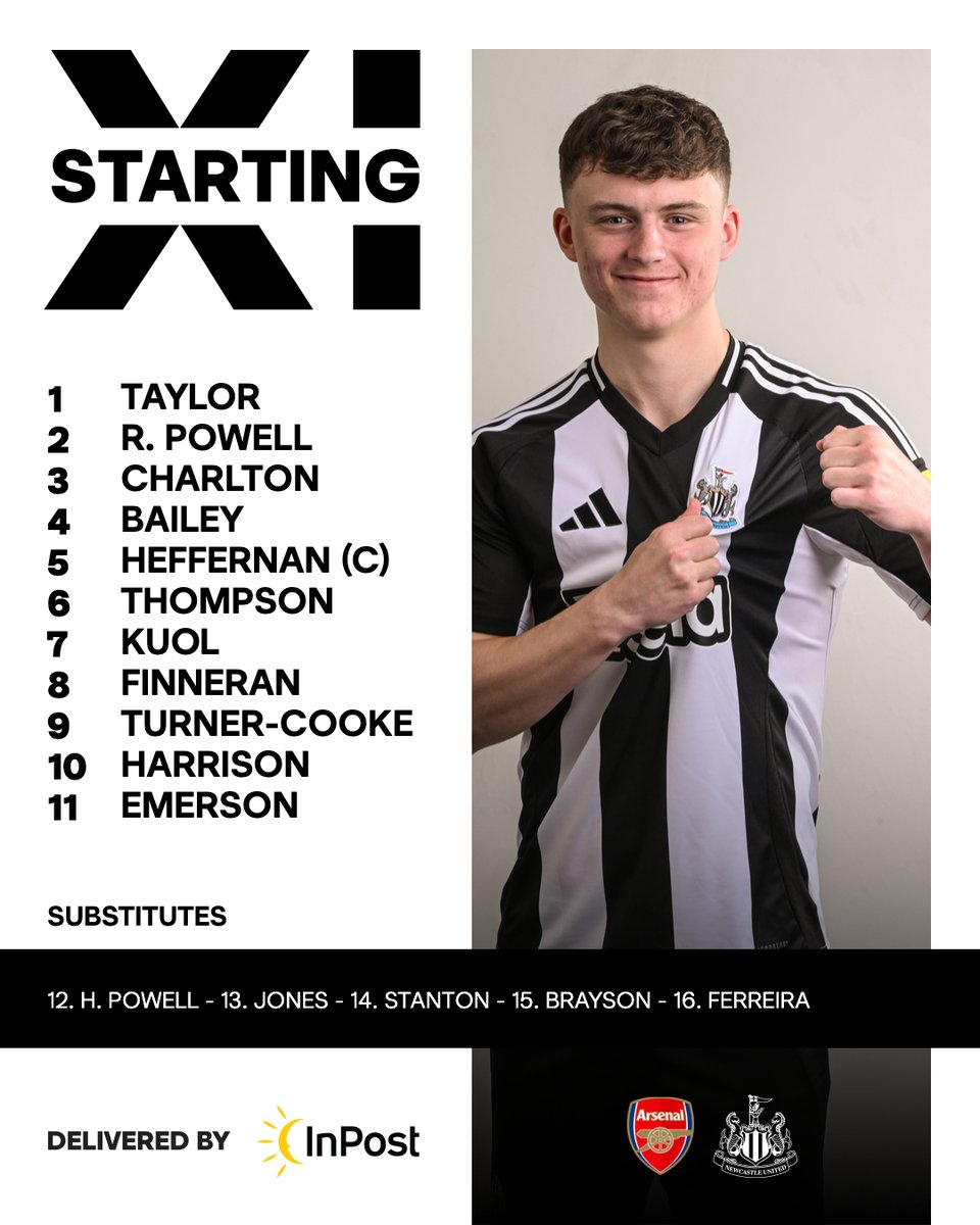 🚨 TEAM NEWS 🚨

Here's how #NUFC's U21s line-up for tonight's #PL2 clash away at Arsenal!

Kick-off at Meadow Park is at 7pm (GMT).