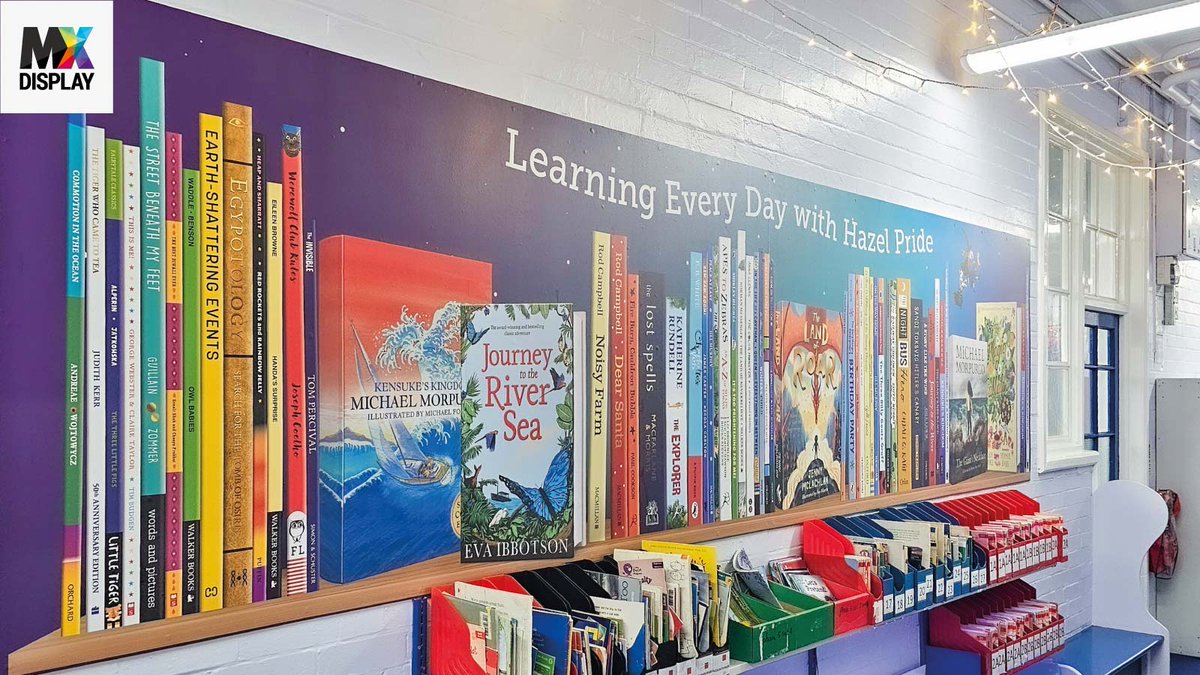 HALF TERM MAKEOVERS 🌟

We designed this library graphic for Hazel Community School and installed it during half term to avoid disruption. Learn more about our #creative education graphics here: ow.ly/m1tY50V1WBu