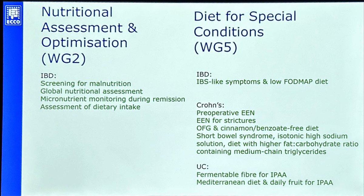 Nutritional Therapy for IBD (@ntforibd) on Twitter photo Summary of the ins and outs of dietary therapies, dietary supplements and nutritional optimization in #IBD
🔆 New ECCO Consensus on diet and nutrition in IBD
<a href="/PaedsRH/">Richard Hansen</a> <a href="/VaioSvolos/">Dr Vaios Svolos</a> <a href="/MirandaLomer/">Miranda Lomer MBE</a> <a href="/IBDTAMRegistry/">Hannah Gordon</a> <a href="/EmmaHalmos/">Emma Halmos</a> <a href="/vds_julie1/">Julie Vanderstappen</a> <a href="/LGodny/">Lihi Godny</a> <a href="/BonehRotem/">Rotem Sigall Boneh</a> <a href="/GIdietitian/">Kelly Issokson MS RD LDN (she/her)</a> <a href="/ProfWhelan/">Kevin Whelan</a> Summary of the ins and outs of dietary therapies, dietary supplements and nutritional optimization in #IBD
🔆 New ECCO Consensus on diet and nutrition in IBD
<a href="/PaedsRH/">Richard Hansen</a> <a href="/VaioSvolos/">Dr Vaios Svolos</a> <a href="/MirandaLomer/">Miranda Lomer MBE</a> <a href="/IBDTAMRegistry/">Hannah Gordon</a> <a href="/EmmaHalmos/">Emma Halmos</a> <a href="/vds_julie1/">Julie Vanderstappen</a> <a href="/LGodny/">Lihi Godny</a> <a href="/BonehRotem/">Rotem Sigall Boneh</a> <a href="/GIdietitian/">Kelly Issokson MS RD LDN (she/her)</a> <a href="/ProfWhelan/">Kevin Whelan</a>