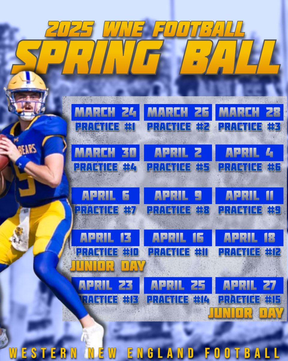 We are 1️⃣ month out from Spring Ball!

Every practice is open to high school coaches and recruits. Reach out to our coaches for practice times. 

#AlwaysOn
#GB25RS