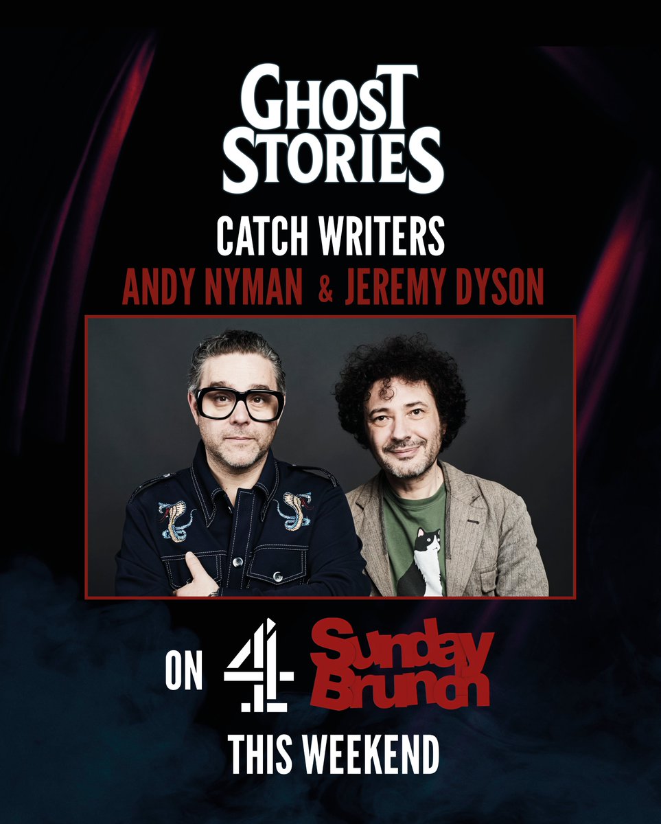 Catch our very own <a href="/andynyman/">Andy Nyman</a> and <a href="/dysonjeremy/">Jeremy Dyson</a> on Sunday Brunch this weekend from 10am, talking all things Ghost Stories! 📺👻