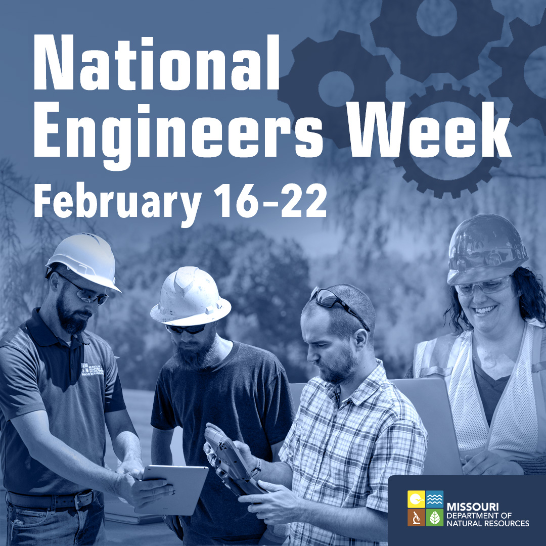 MoDNR's tweet image. MoDNR is happy to recognize #NationalEngineersWeek! Through research, data analysis, design and construction, energy engineers develop solutions for improving energy consumption and use. Their work provides energy security and resilience for Missouri homes and businesses.