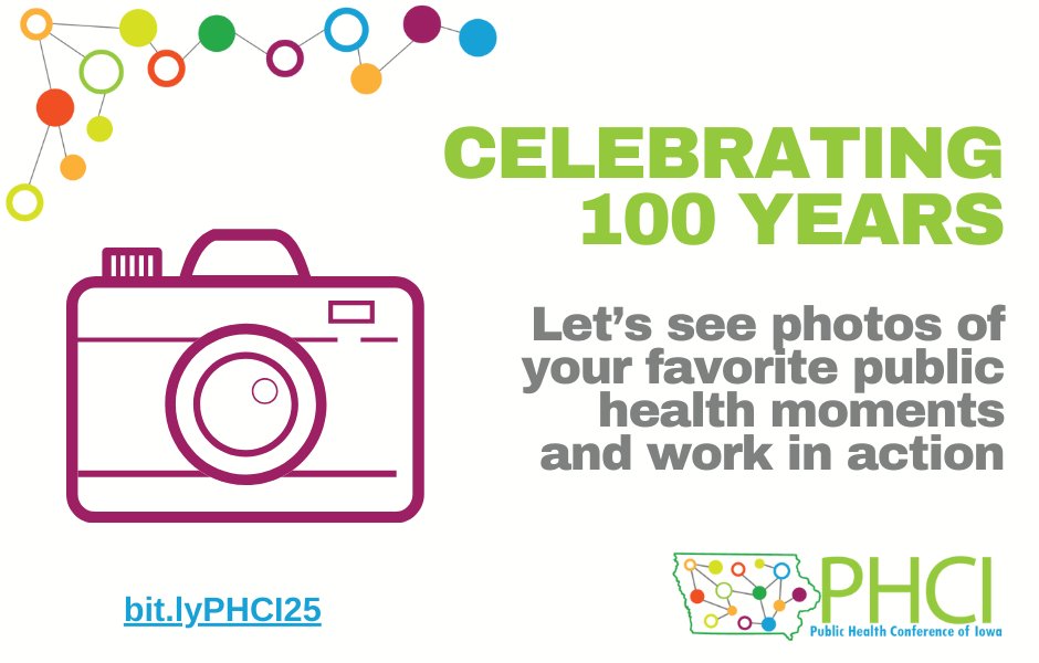 We're putting together a slideshow to celebrate IPHA through the years, and we need your help! If you have any photos from past conferences, please share those memorable moments by sending to IPHA100th@IowaPHA.org.

#IPHA #PublicHealth #Community