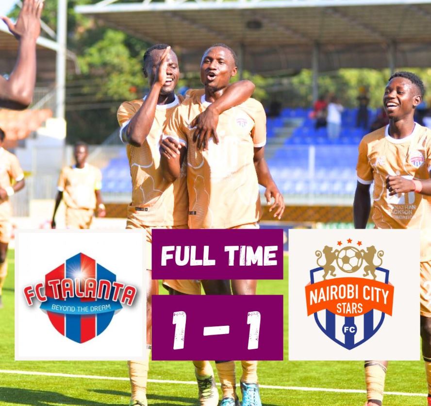 azamtvtz's tweet photo. #FKFPL  Ni sare tena….!!!

FT: Talanta FC 1-1 Nairobi City Stars

Ilikuwa LIVE #AzamSports2HD

#LigiKuuKenya #FKFPremierLeague #FKFPL #KPL #KenyaPremierLeague #TalantaFC #NairobiCityStars https://t.co/PgjLO3Q4x1