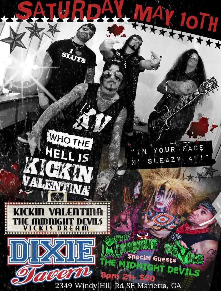 Sat May 10th...ATLANTA, GA! <a href="/KickinValentina/">Kickin Valentina</a> <a href="/pampillonh/">Heber Pampillon</a> <a href="/971theriver/">97.1 The River</a> <a href="/atlantabars/">Atlanta Bars</a> <a href="/ajc/">Atlanta Journal-Constitution</a> <a href="/DixieTavernATL/">Dixie Tavern</a> <a href="/atlantamusic/">Atlanta Music Guide</a>