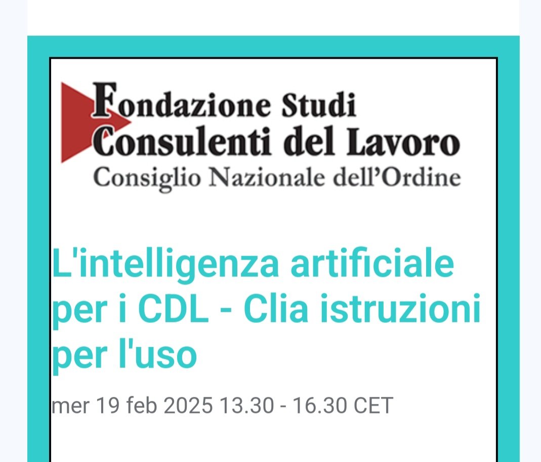 StudioCabrasCdL's tweet photo. Settimana impegnativa con la #formazioneprofessionale prevista per i #consulentidellavoro > #webinaronline per #sicurezzasullavoro #CLIA e #18' con uno sguardo all'attualità > #studiocabrascdl #sassari https://t.co/BkMgxRaWE0