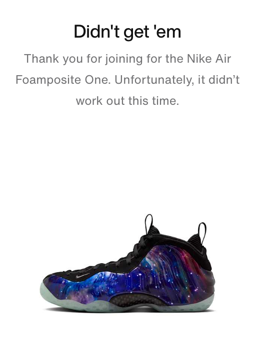 SOLELINKS's tweet photo. Didn't get 'em 😓 https://t.co/pbgdNnHj4C