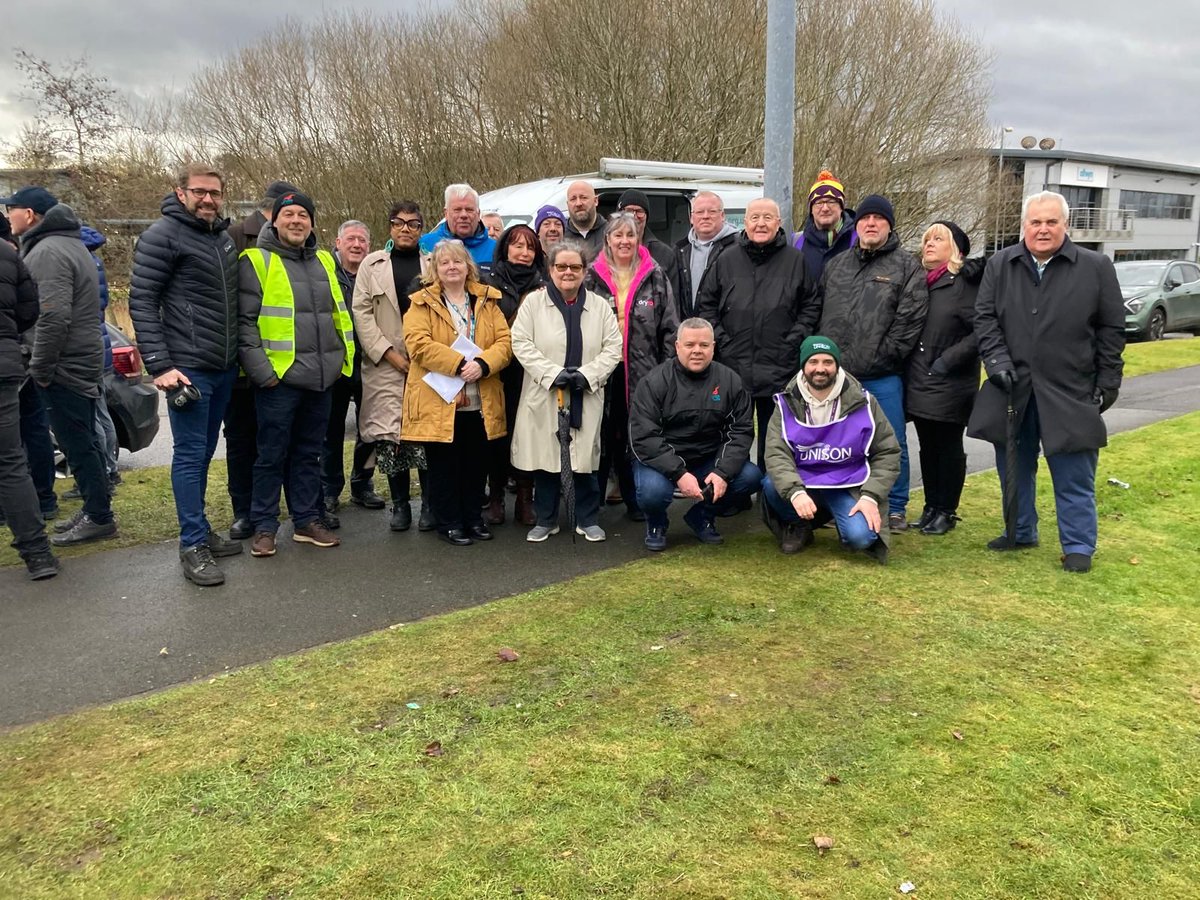Great turnout on the picket line at Livv Housing today, with a strong show of support for workers who have been taking industrial action for a month against low pay.  Solidarity✊🏾