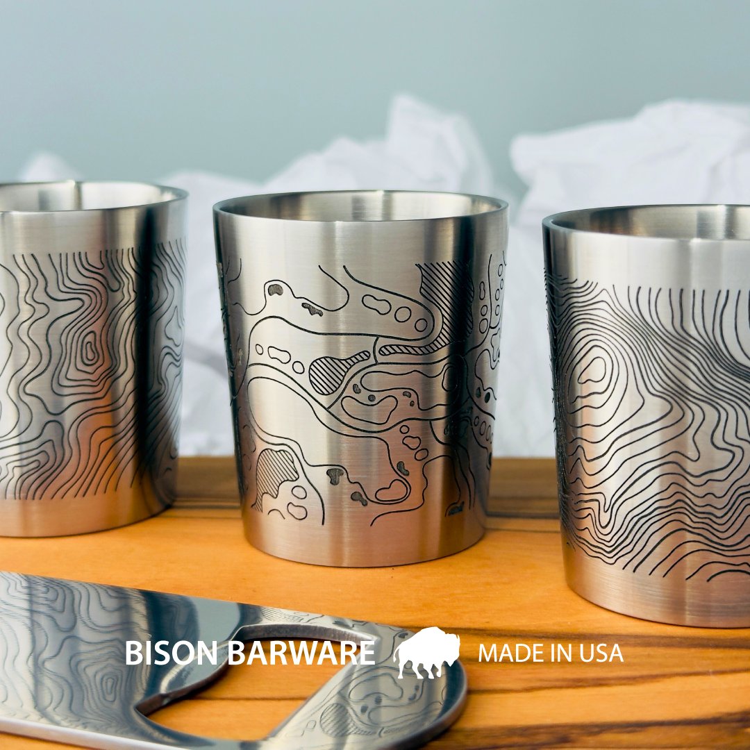 Personalized, American made barware: bisonbarware.etsy.com

#MadeinUSA #giftsforhim #birthdaygift
