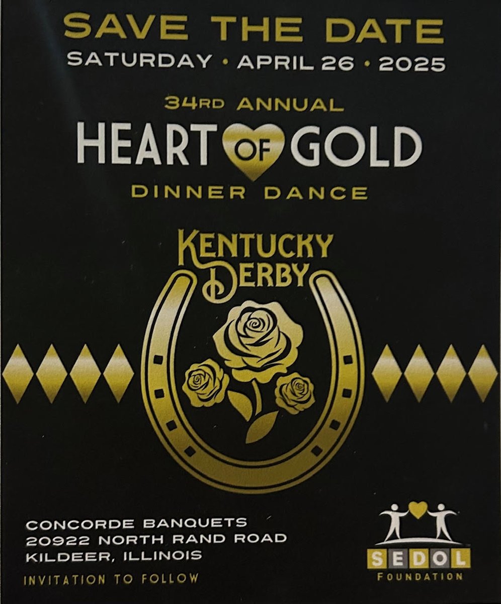 SEDOL Foundation (@sedolfoundation) on Twitter photo SEDOL Foundation will be hosting it's 34th Annual Heart of Gold Gala on April 26th at Concorde Banquets in Kildeer. Register to attend on our website or email asubry@sedol.us #heartofgold #SEDOL SEDOL Foundation will be hosting it's 34th Annual Heart of Gold Gala on April 26th at Concorde Banquets in Kildeer. Register to attend on our website or email asubry@sedol.us #heartofgold #SEDOL