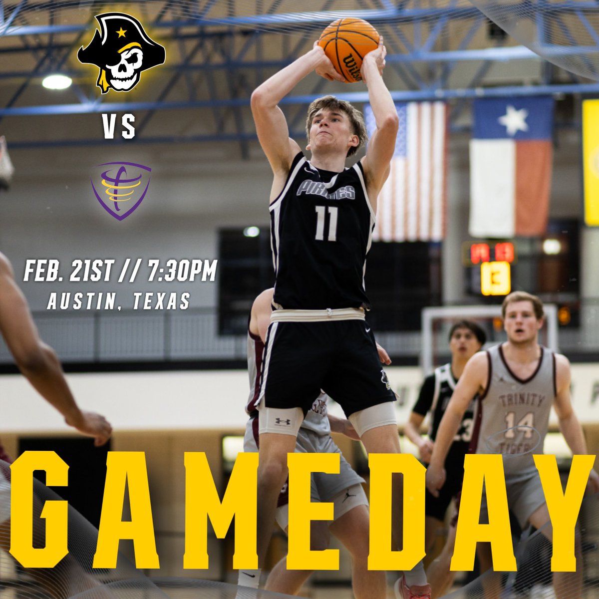 Southwestern Pirates (@supirates) on Twitter photo #GAMEDAY // <a href="/SUPiratesMBB/">Southwestern MBB</a>
π Concordia University
β° 7:30 PM
πAustin, Texas
πΊπ southwesternpirates.com #GAMEDAY // <a href="/SUPiratesMBB/">Southwestern MBB</a>
π Concordia University
β° 7:30 PM
πAustin, Texas
πΊπ southwesternpirates.com