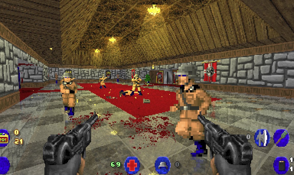 I just discovered brutal Wolfenstein, a really fun mod to doom 2.