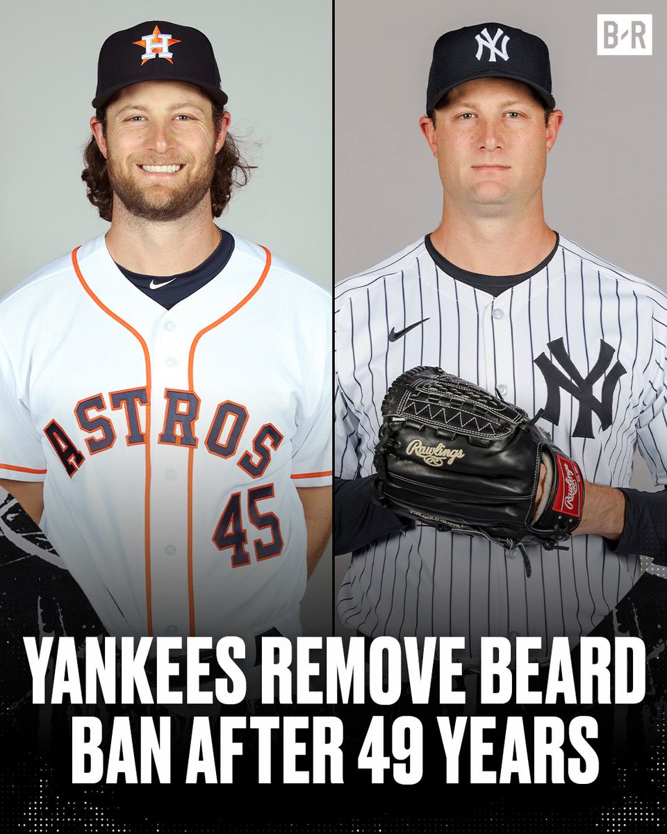 The Yankees announce that they will end their policy that banned players from having facial hair