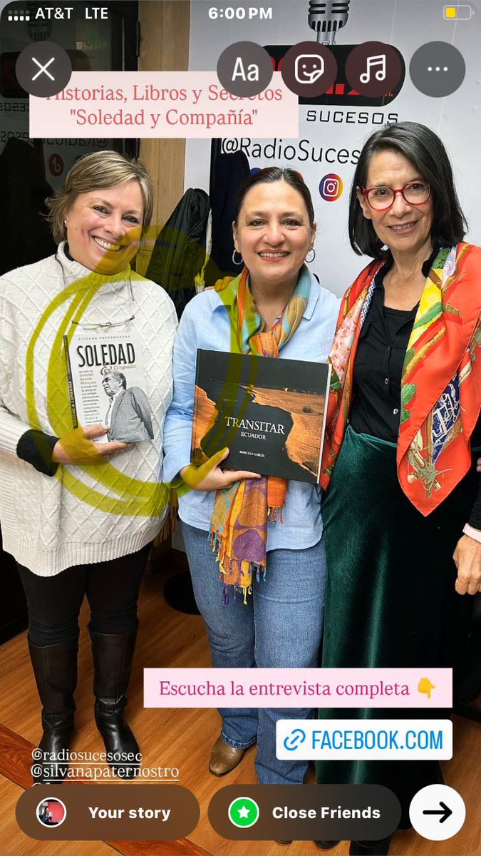 Soledad &amp; Compañía  en Ecuador: <a href="/MrBooksEC/">Mr. Books</a> <a href="/PlanetaLibrosCo/">Planeta de Libros Colombia 🇨🇴</a> 

instagram.com/stories/silvan…