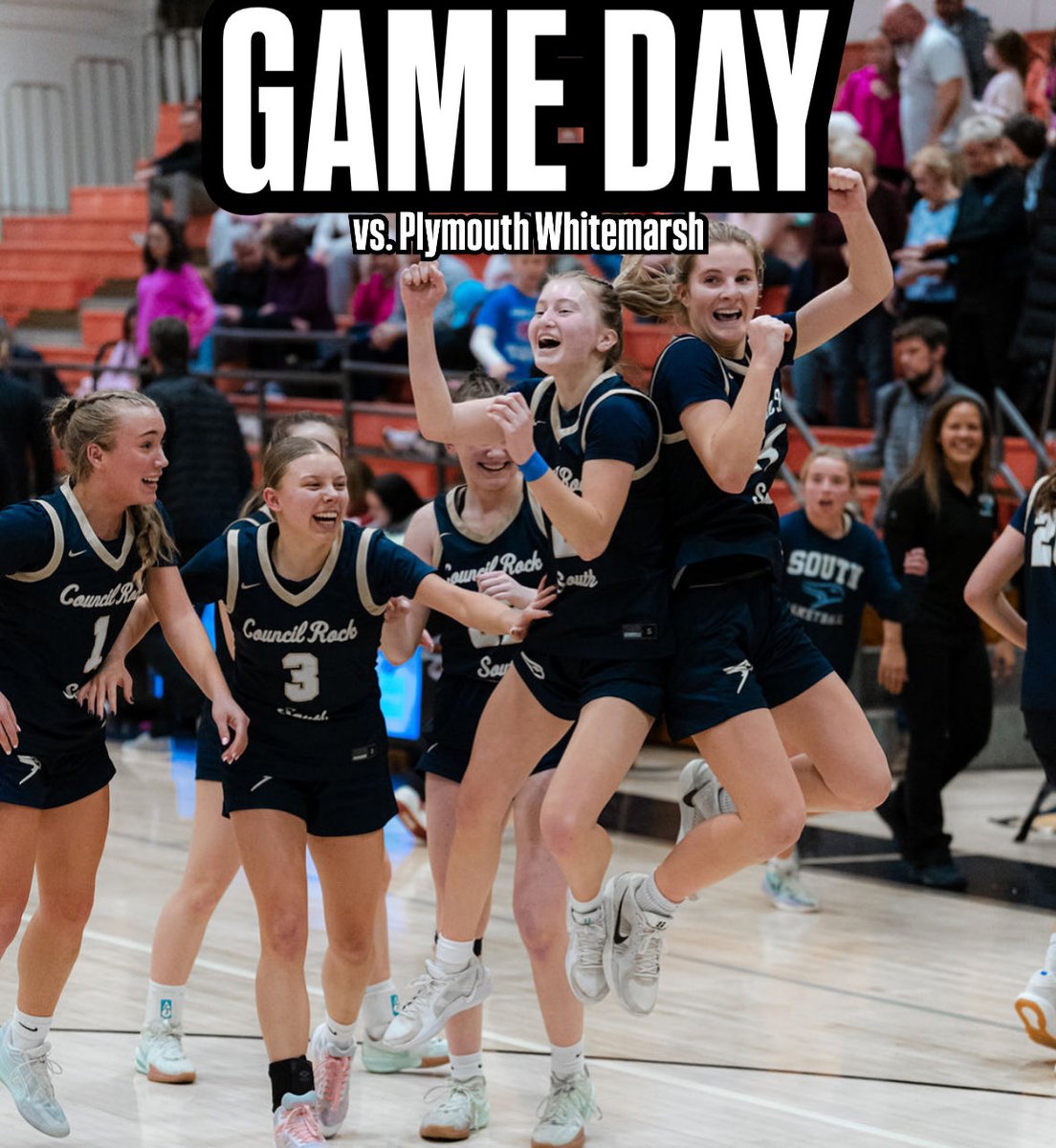 Game day - District Playbacks. Let’s go Lady Hawks.

🆚  Plymouth Whitemarsh

🎈  at Council Rock South

⏰  4pm

⁦<a href="/ADRobinson3/">Andrew Robinson</a>⁩
⁦<a href="/SOLsports/">SOLsports</a>⁩ 
⁦<a href="/MelissaMHM/">Melissa Mason 🤩</a>⁩ 
⁦<a href="/HSGameOn/">BucksMont Game On</a>⁩