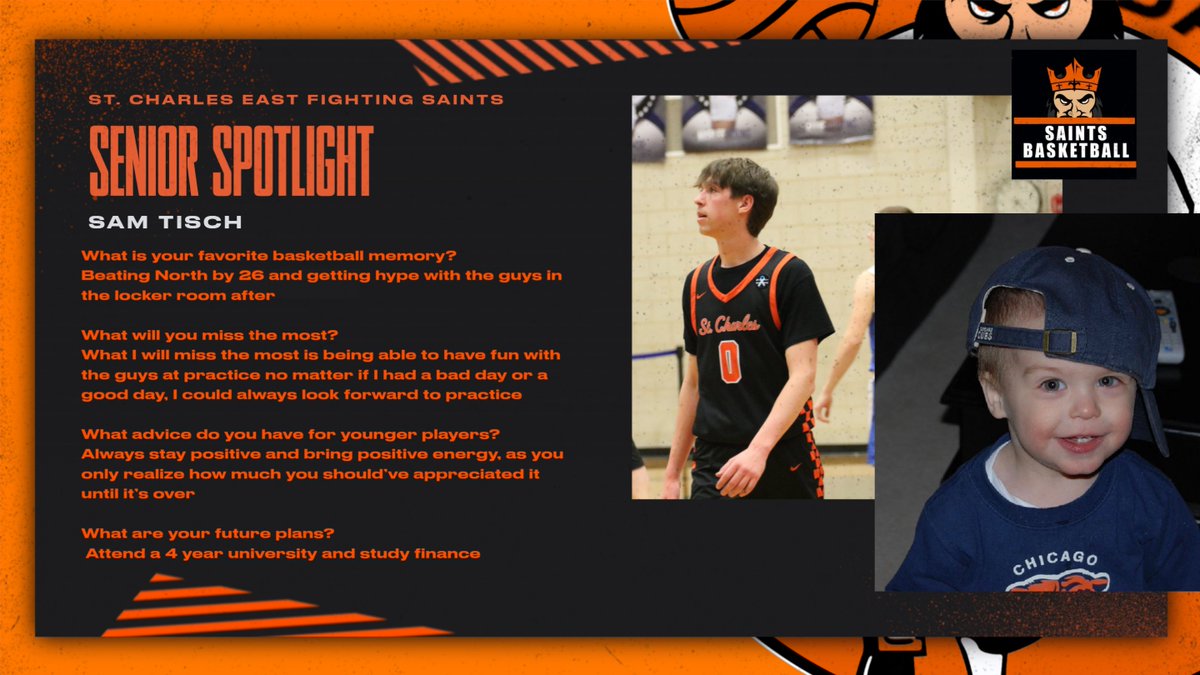 Next up in our Senior Spotlight is one of our captains, Sam Tisch. #SaintsPride