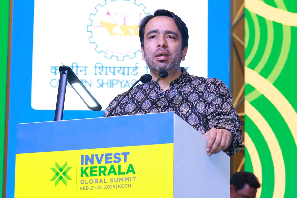 PRajeevOfficial's tweet photo. The statement, Kerala is the gateway to India's development, from Union MoS for Skill Development & Entrepreneurship, Shri. Jayant Chaudhary, at the Invest Kerala Global Summit, is a testament to the state's remarkable progress. He highlighted Kerala’s excellence in digital education, healthcare, and youth empowerment, presenting Digital University Kerala and Kochi Metro as global models. Kerala continues to set new benchmarks in innovation and growth. #ComeOnKerala